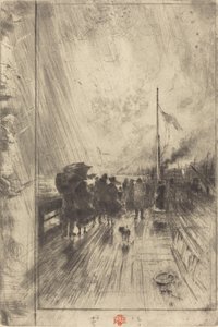 Molo v Anglii od Felix Hilaire Buhot