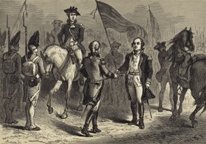 Generál Lincoln obdrží Cornwallisův meč od generála O