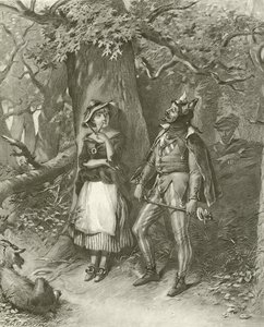 Jak se vám líbí. III. dějství, III. scéna (hlubotisk) od Felix Octavius Carr Darley