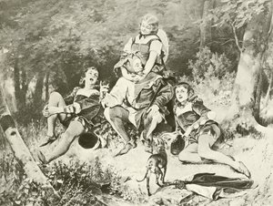 Jak to máš rád. Akt V, scéna III (hlubotisk) od Felix Octavius Carr Darley