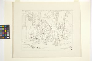 Ilustrace Rip Van Winkle, deska 3 (litografie) od Felix Octavius Carr Darley