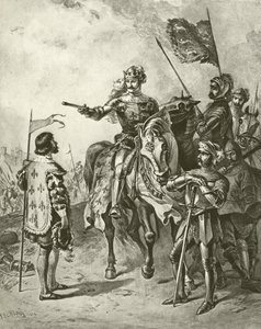 King Henry Fifth V. Act IV, Scéna VII (hlubotisk) od Felix Octavius Carr Darley