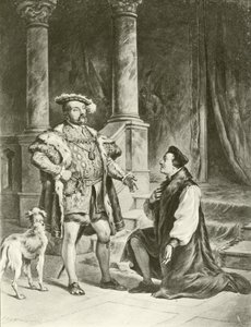 Král Jindřich VIII. Akt V-Scene I (hlubotisk) od Felix Octavius Carr Darley