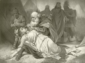 Král Lear. Akt V, scéna III (hlubotisk) od Felix Octavius Carr Darley