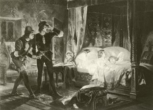 Král Richard Třetí. Akt IV – scéna III (hlubotisk) od Felix Octavius Carr Darley