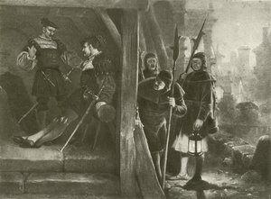 Mnoho povyku pro nic. III. dějství - III. scéna (hlubotisk) od Felix Octavius Carr Darley