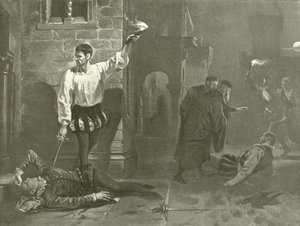 Othello. V. dějství, scéna I (hlubotisk) od Felix Octavius Carr Darley