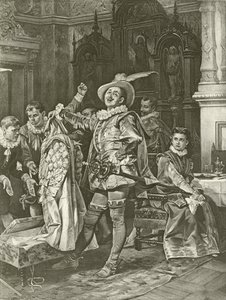 Zkrocení zlé ženy. Akt IV, Scéna III (hlubotisk) od Felix Octavius Carr Darley