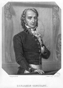 Henri Benjamin Constant de Rebecque (1767-1830) na Tribune od Felix Philippoteaux