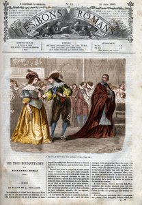 Římský seriál: „Tři mušketýři“ od Alexandra Dumase (1802-1870) Ilustrace kapitoly XXII v „Dobrých románech“ od Felix Philippoteaux