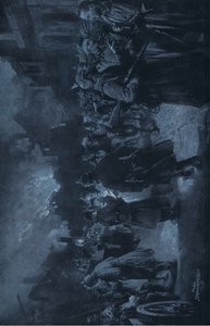 Ze západní fronty. Po bitvě ilustrace z Hindenburgu vydaná Daterlandischer Derlag C U Weller Berlin