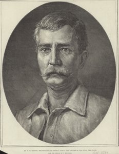 Henry Morton Stanley (rytina) od Felix Stone (after) Moscheles