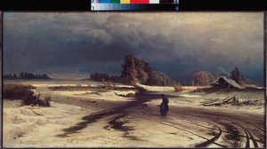 Degel (Thaw) - Peinture de Fjodor Vasiljev (Feodor Alexandrovič, Fiodor Alexandrovič Vassiliev (1850-1873), huile sur toile