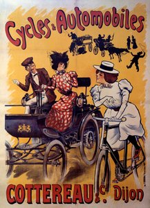 Plakát na jízdní kola a automobily Cottereau et compagnie. počátek 20. století (plakát) od Ferdinand (1865 1923) Misti Mifliez
