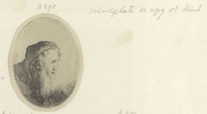 Oude muž klade Baarda Kolekce osmdesáti pěti původních tisků (název série) od Ferdinand Bol