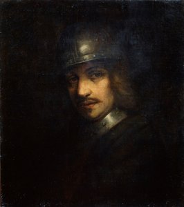 Portrét muže s přilbou, 17. století od Ferdinand Bol