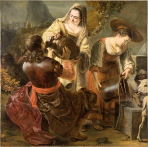 Rebecca a Eliezer u studny, c. 1645. od Ferdinand Bol