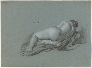 Ležící ženský akt od Ferdinand Bol