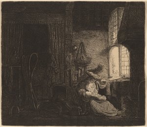 Rodina v pokoji od Ferdinand Bol