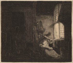 Rodina v pokoji od Ferdinand Bol