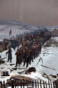 Bourbakiho panorama od Ferdinand & Castres Edouard (1838-1902) Hodler