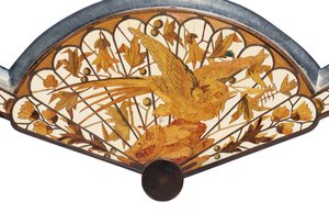 Detail stolního zrcadla, Maison Giroux, kolem 1880 od Ferdinand Duvinage