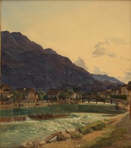 Řeka Traun u Ischlu od Ferdinand Georg Waldmüller