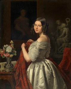 Mladá dáma na toaletě od Ferdinand Georg Waldmüller