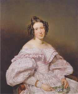 Portrét ženy od Ferdinand Georg Waldmüller