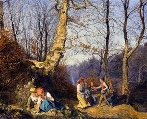 Předjaří ve Vídeňském lese od Ferdinand Georg Waldmüller