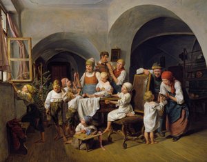 Vánoční ráno od Ferdinand Georg Waldmuller