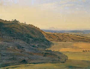 Studium krajiny v Ariccia od Ferdinand Georg Waldmuller