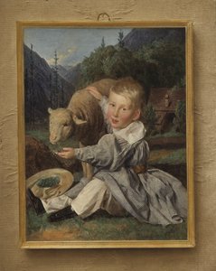 Portrét Gustava von Arthabera jako dítěte od Ferdinand Georg Waldmuller