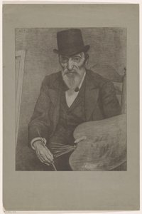 Portrét Hendrika Valkenburga Slavní současníci načrtnuti k životu (původní název série) od Ferdinand Hart Nibbrig (signed by artist)