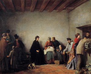 Mount of Piete. Obraz Ferdinanda Heilbutha (1826 - 1889)