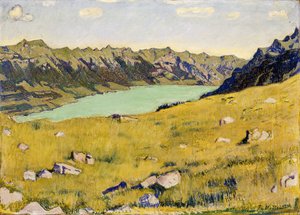Jezero Brienz z Breitlauenen, 1906 od Ferdinand Hodler