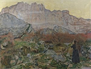 La Vision (horská krajina). 1889 od Ferdinand Hodler