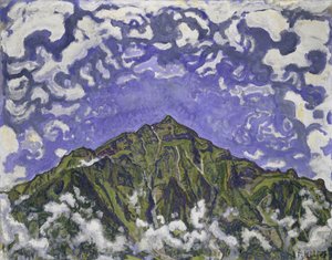 Mount Niesen viděný z Heustrichu, 1910 od Ferdinand Hodler