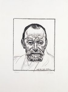 Autoportrét, c. 1916-8 od Ferdinand Hodler