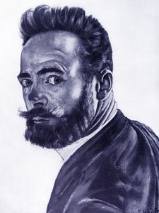 Autoportrét, 1891 od Ferdinand Hodler