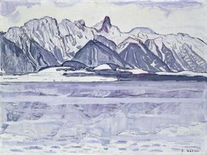 Stockhorn Snowy, 1913-1914 od Ferdinand Hodler