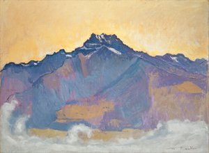 The Dents du Midi viděný z Chesières, 1912 od Ferdinand Hodler