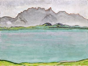Pohoří Stockhorn a jezero Thun, 1911