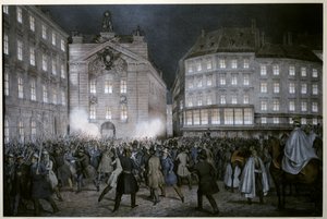 MARZREVOLUCE: Studenti dostanou zbraně v předvečer 13. března od Ferdinand Hofbauer
