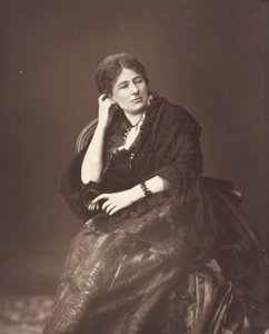 Juliette Lamber, [francouzská feministická spisovatelka], c. 1876.