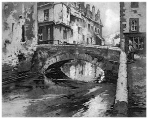 Breton Bridge, c1890-1940 1924 od Ferdinand Jean Luigini