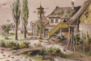 Listopad (barevná litografie)