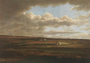 Pohled z aschaffenburského zámku na aleje vedoucí k Schönbuschi (Aschaffenburský cyklus) od Ferdinand Kobell