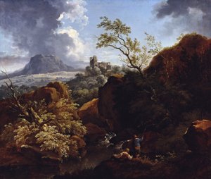 Krajina u Neckaru od Ferdinand Kobell