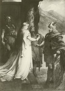 Gotterdammerung, dějství I (hlubotisk) od Ferdinand Leeke